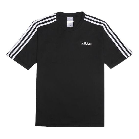 

Футболка Adidas Stripe Casual Sports Round Neck Short Sleeve Black, Черный