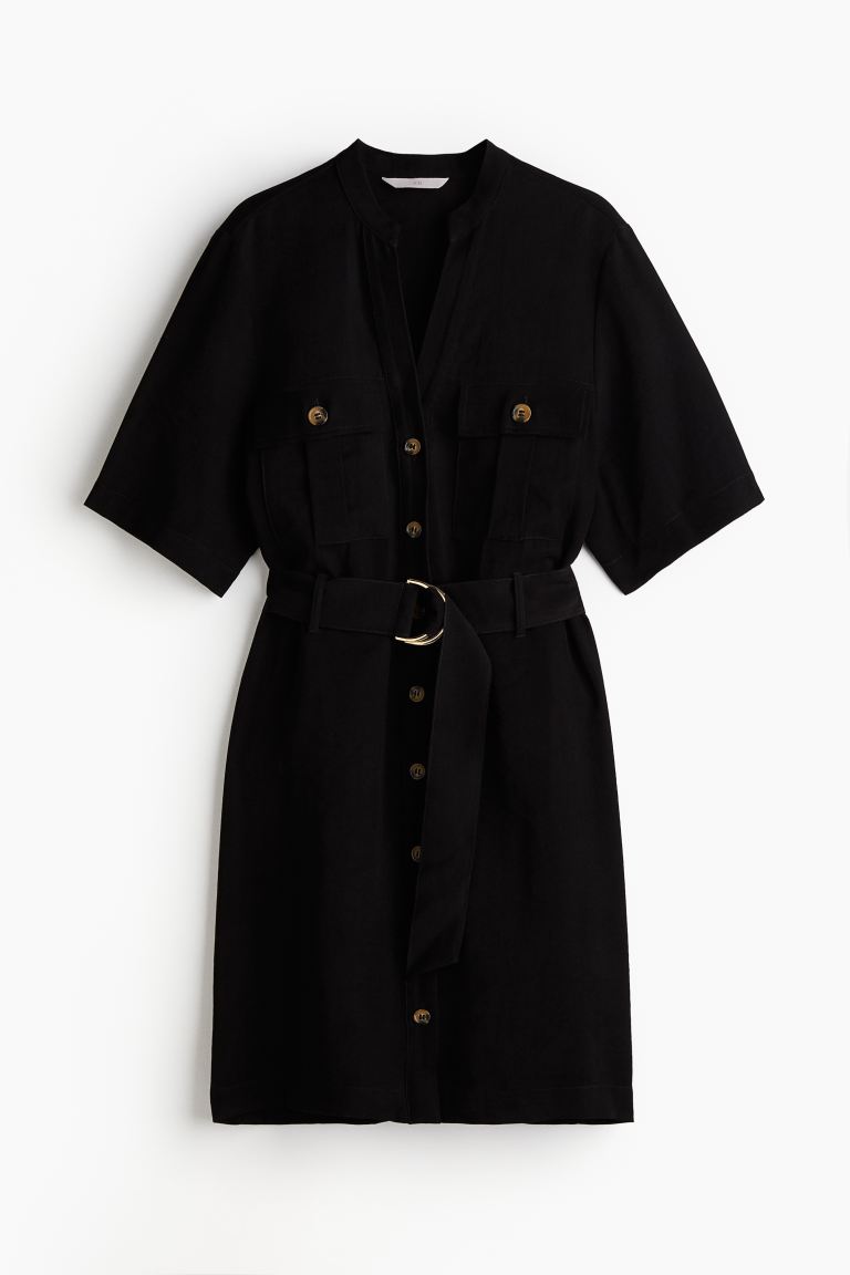Платье-Карго с поясом H&M, черный