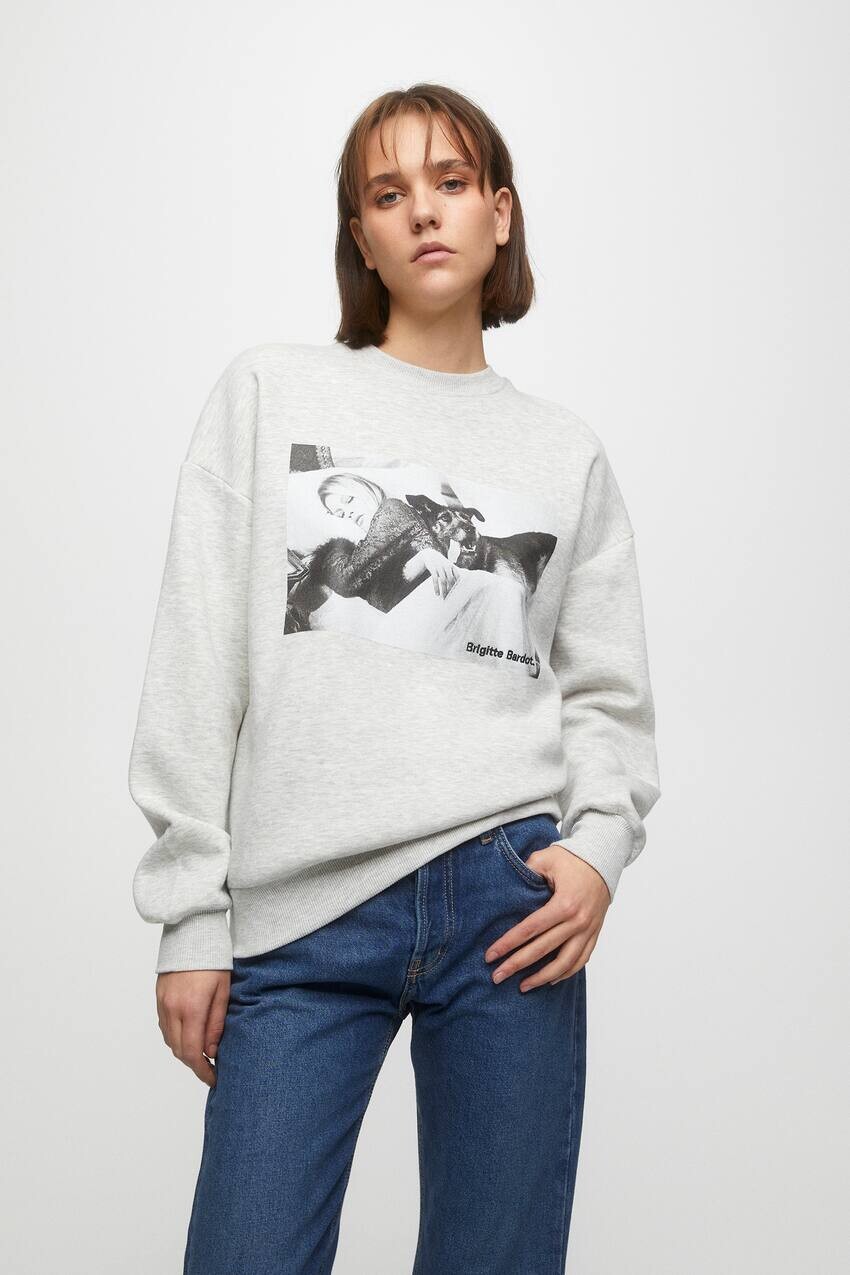 

Толстовка Brigitte Bardot Pull&Bear, серый