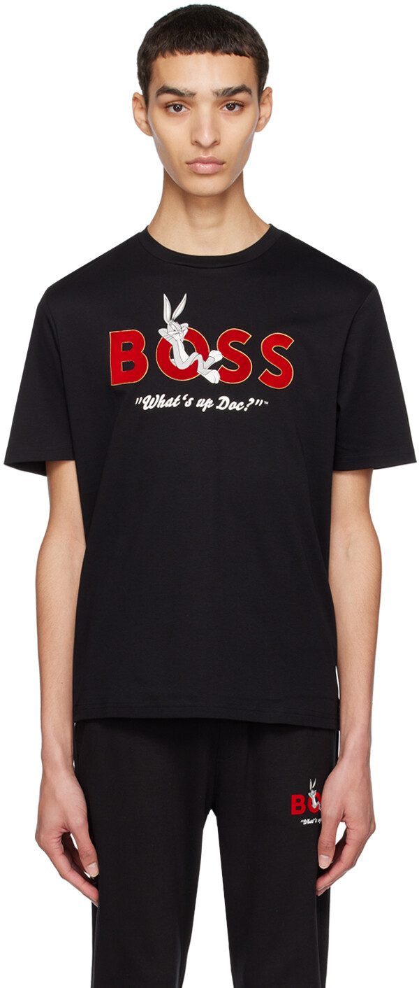 

Черная футболка Looney Tunes Edition Bun BOSS