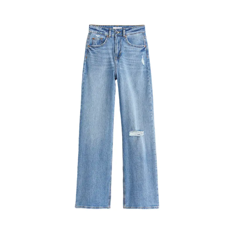 

Джинсы H&M Wide High, светло-синий