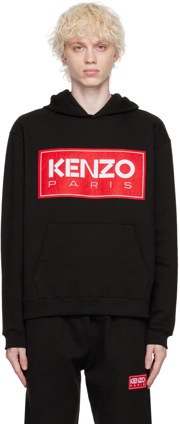 

Черный - Худи с нашивками Kenzo Paris