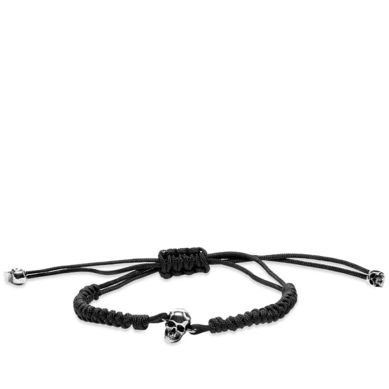 

Браслет Alexander Mcqueen Skull Freindship, черный