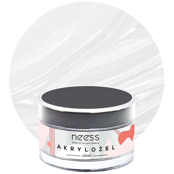 

Neess акриловый гель для наращивания и наращивания ногтевой пластины прозрачный, 15 г