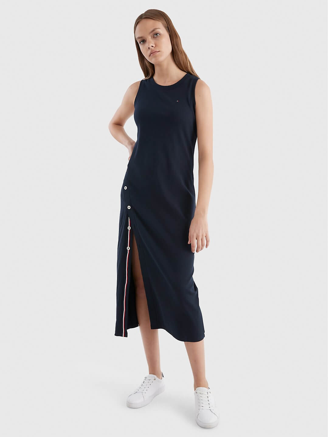 

Платье Tommy Hilfiger Tank Midi, темно-синий