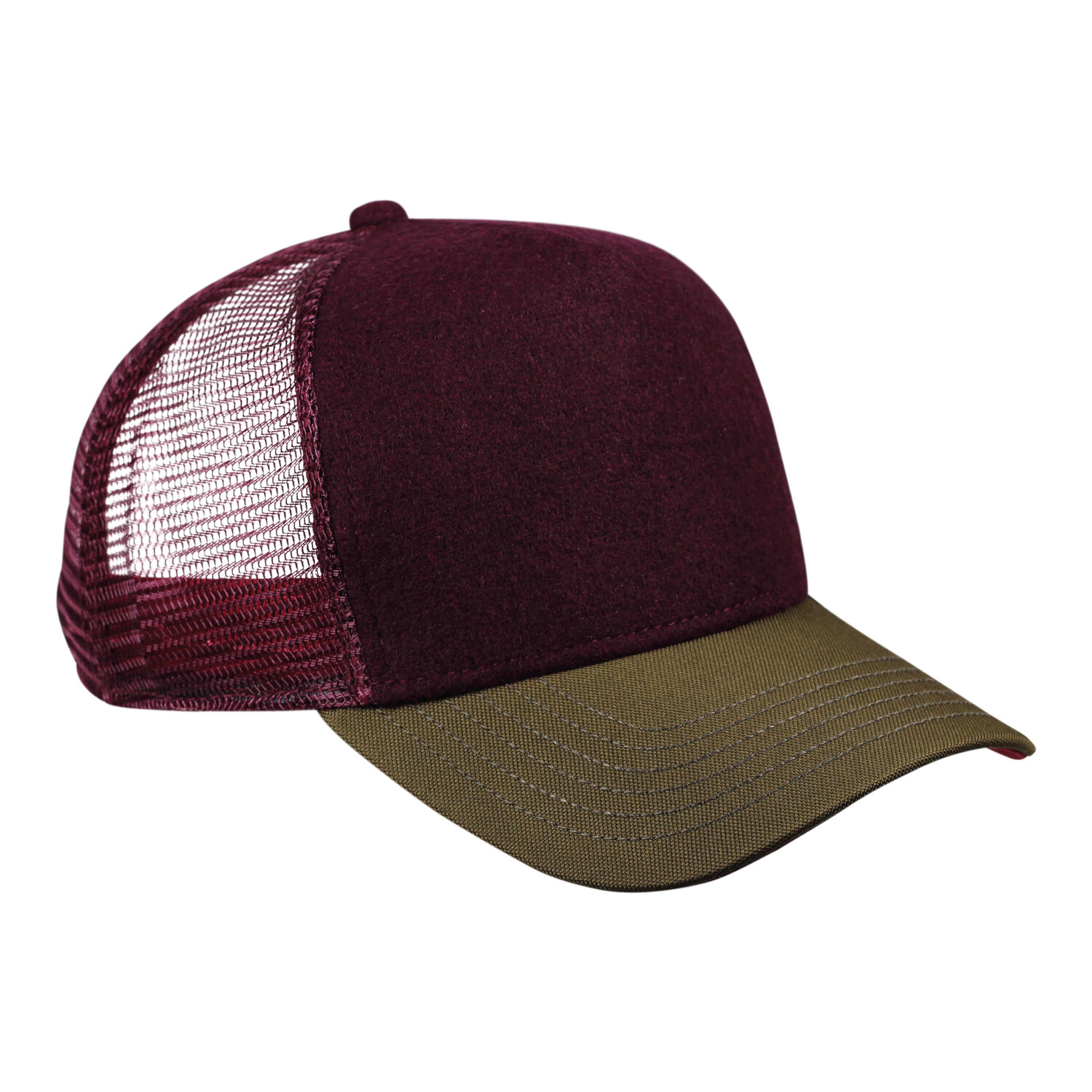 

Головной убор Trucker Cap HFT Felt Coat Unisex DJINNS, зеленый / бордо