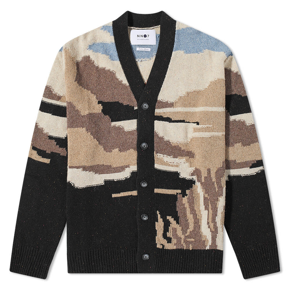 

Джемпер NN07 Vincent Intarsia Landscape Cardigan, Черный