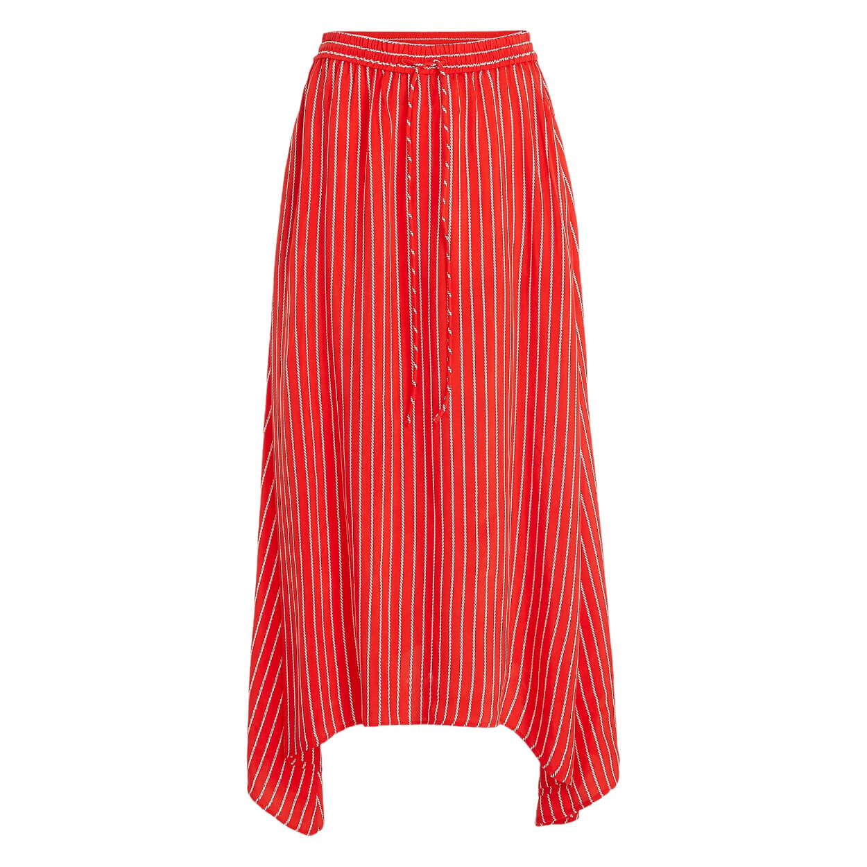 

Юбка Tommy Hilfiger Rope Stripe Cupro Midi, красный
