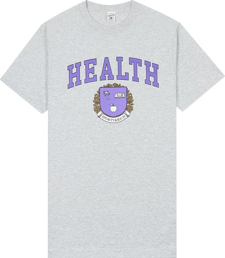 

Футболка Sporty & Rich Diana T-Shirt 'Heather Grey', серый