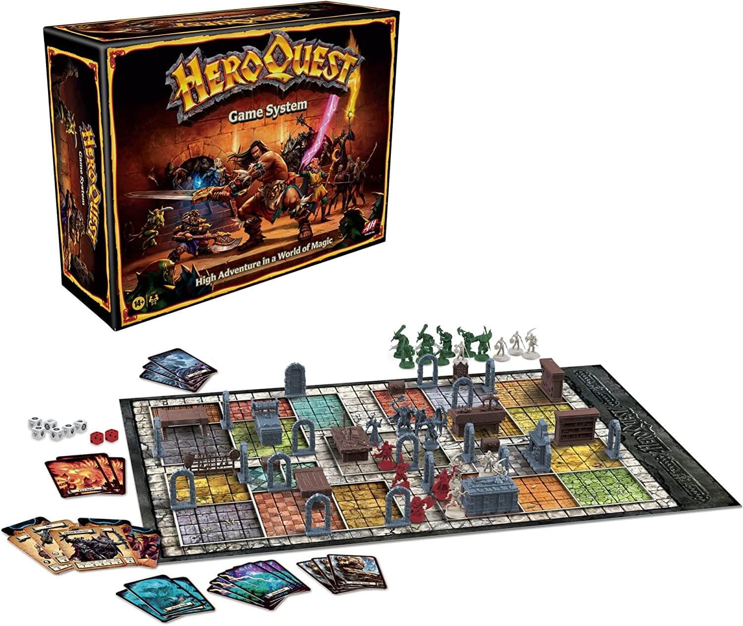 Настольная игра Hasbro Gaming Avalon Hill HeroQuest Game System: High  Adventure in a World of Magic – заказать по выгодной цене из-за рубежа в  «CDEK.Shopping»