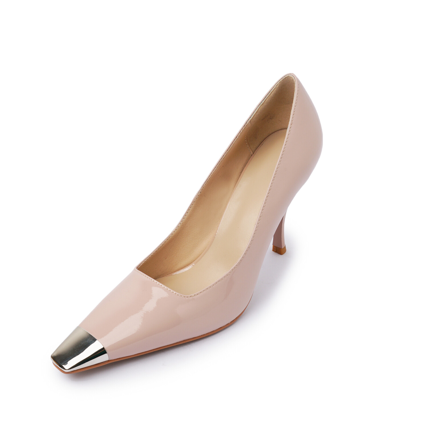 

Туфли женские на высоком каблуке Amazing Cure, цвет Nude pink patent leather 6cm