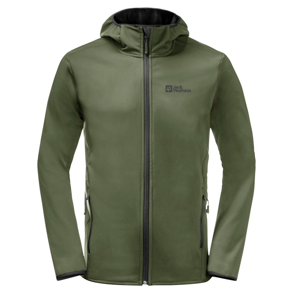 

Спортивная куртка Jack Wolfskin Bornberg softshell, зеленый