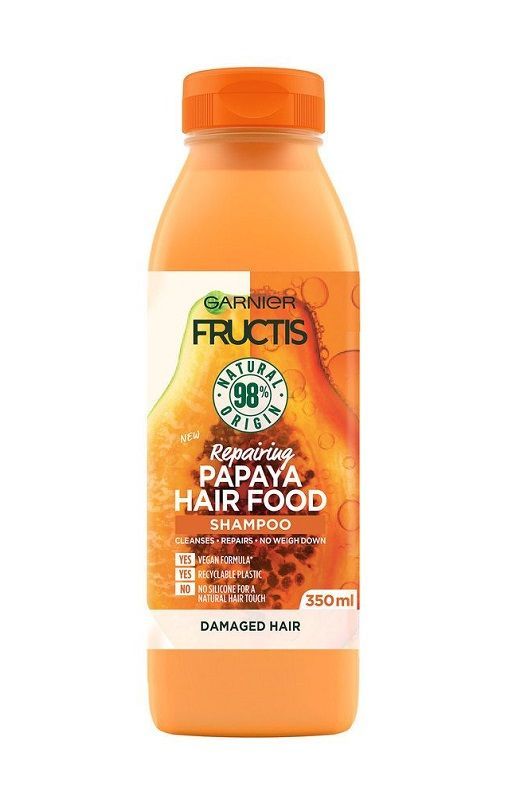 Fructis Hair Food Papaya шампунь, 350 ml кондиционер для волос fructis hair food acondicionador papaya reparadora garnier 350 ml