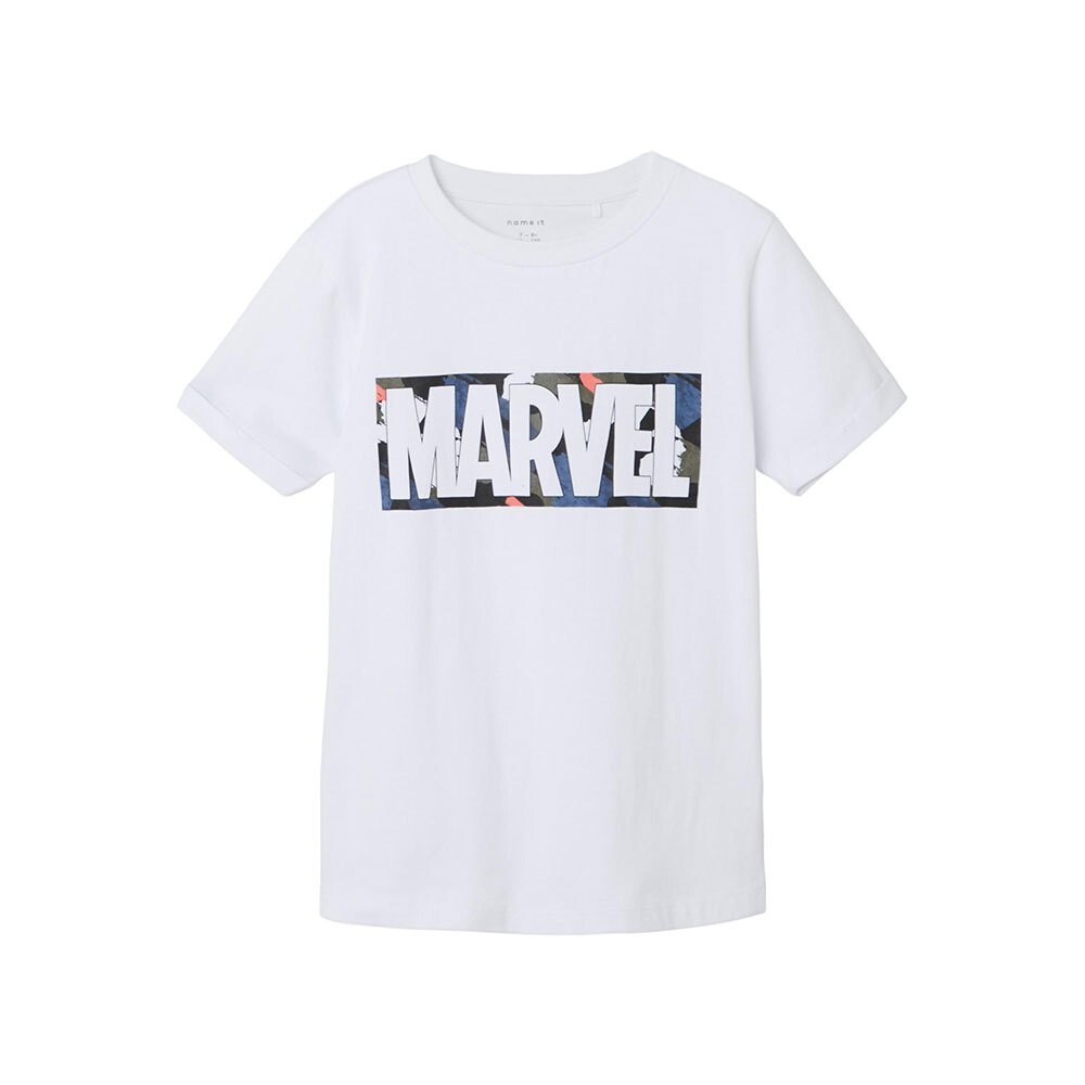 

Футболка Name It Mase Marvel Short Sleeve Round Neck, белый