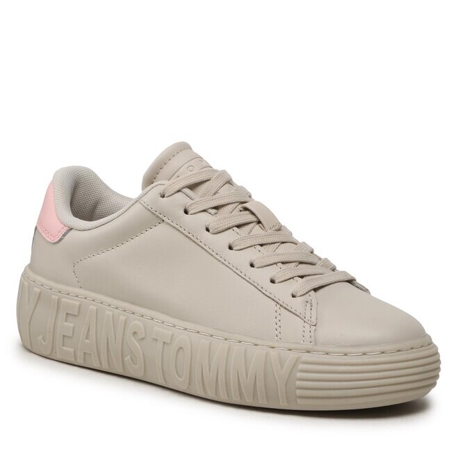 

Кроссовки Tommy Jeans T-JwNew Cupsole, бежевый