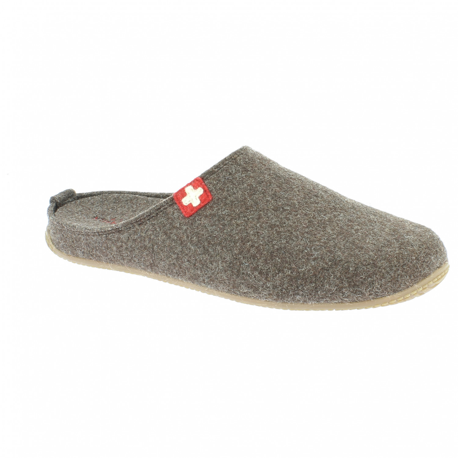 

Тапочки Living Kitzbühel Filzpantoffel Schweizer Kreuz No. 3886, цвет Dark Oak