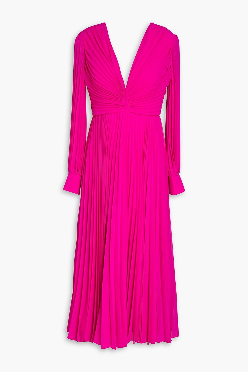 

Платье миди из шифона со складками и сборками BADGLEY MISCHKA, розовый