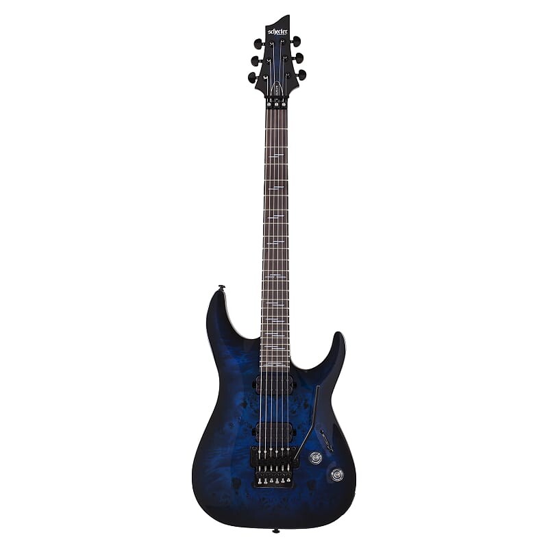 цена Электрогитара Schecter Omen Elite 6 FR Guitar, Rosewood Fretboard, Floyd, See Thru Blue Burst