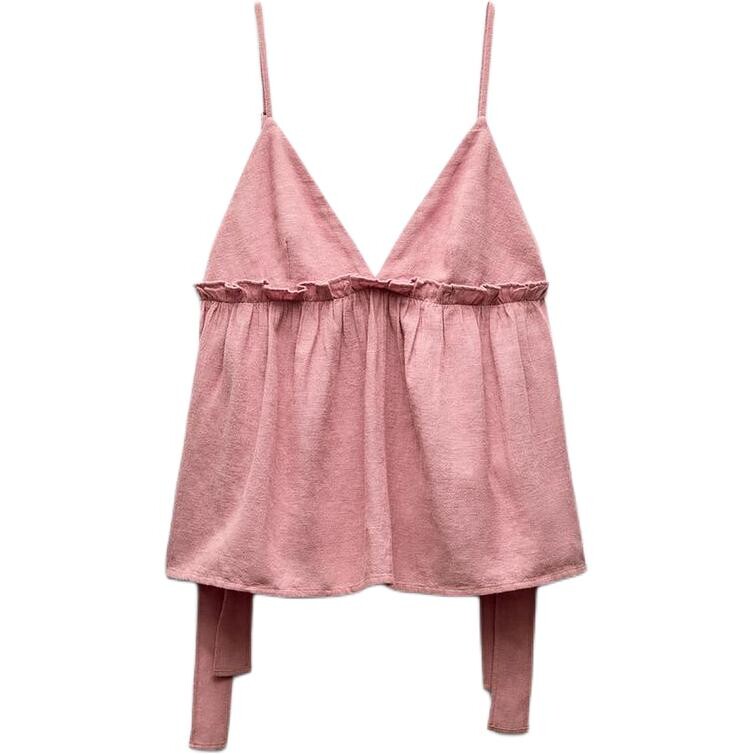 

Майка женская розовая Zara