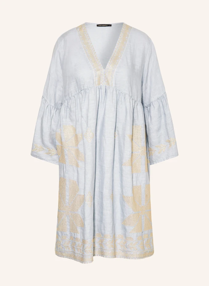 цена Пляжное платье aeolis из льна с рукавами 3/4 Greek Archaic Kori, желтый