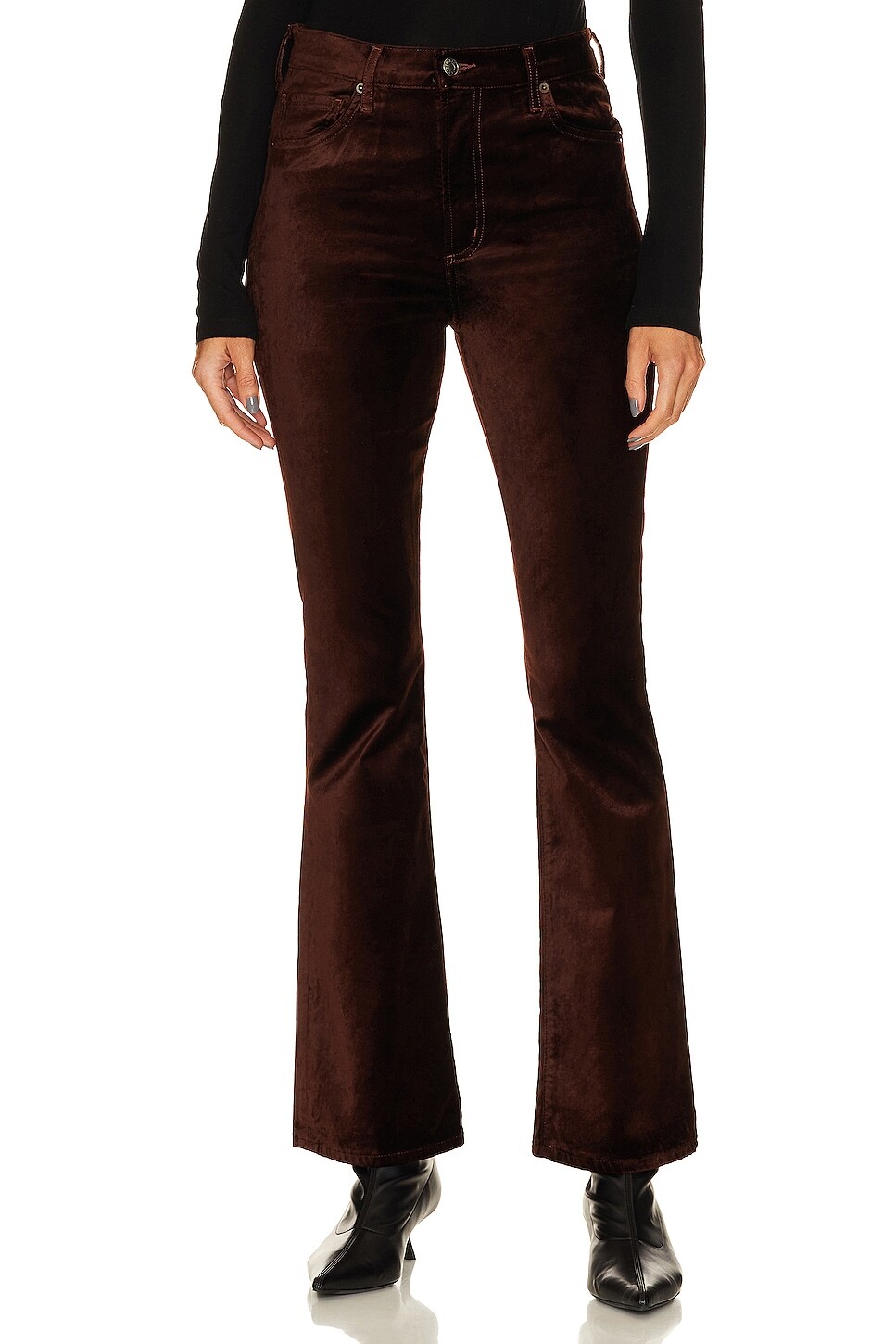 

Ботинки AGOLDE Nico High Rise Slim, цвет Chocolate Milk