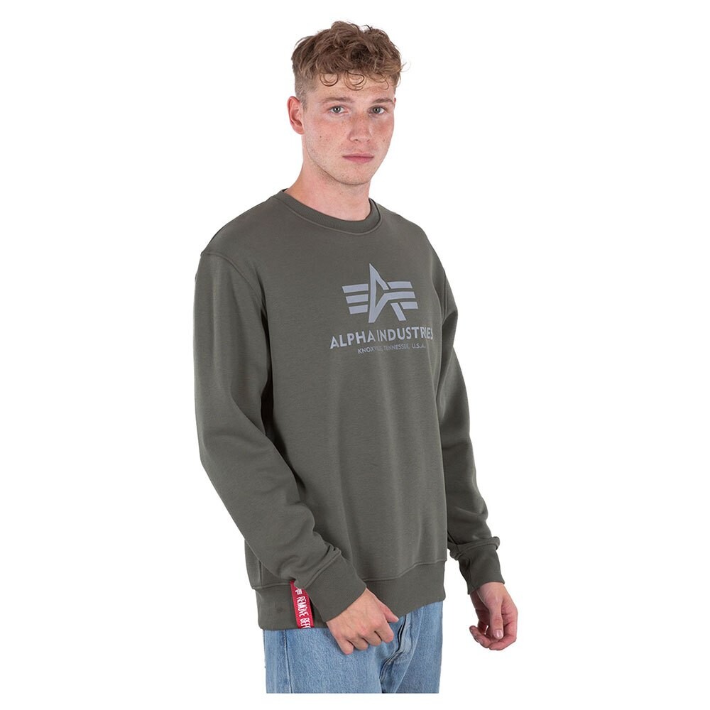 

Толстовка Alpha Industries Basic Reflective Print, зеленый