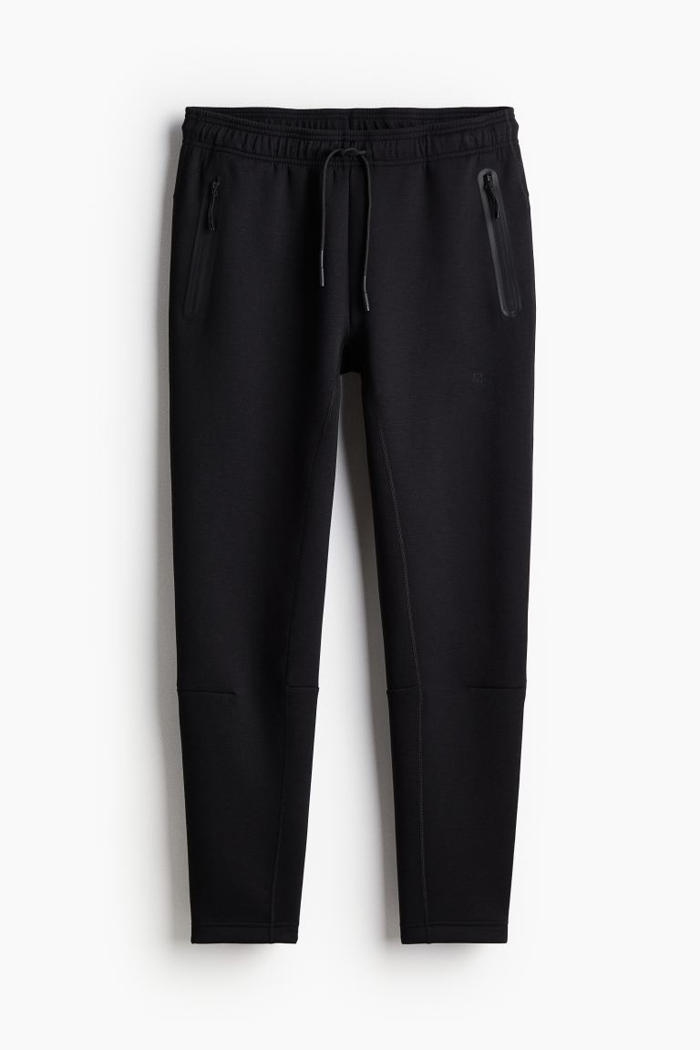 Спортивные спортивные брюки Drymove зауженного кроя H&M, черный