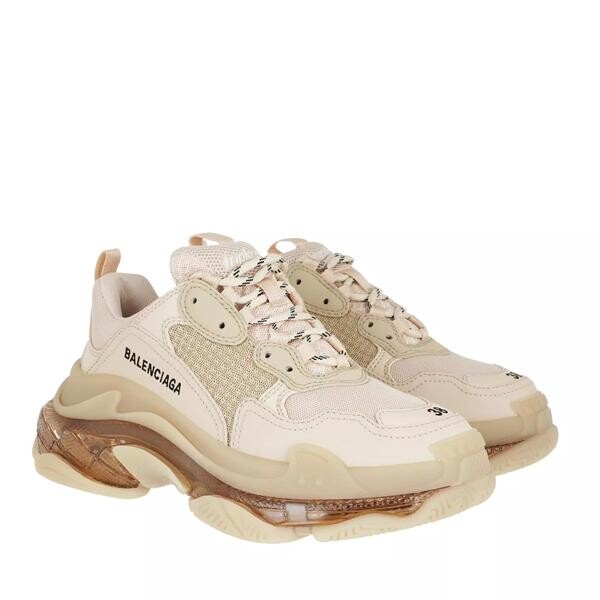 

Кроссовки triple s clear sole sneakers Balenciaga, бежевый