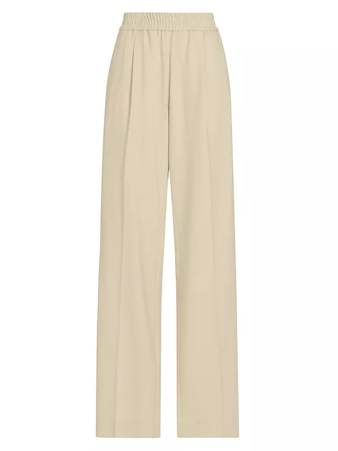 

Широкие брюки с логотипом Helmut Lang, цвет hazel