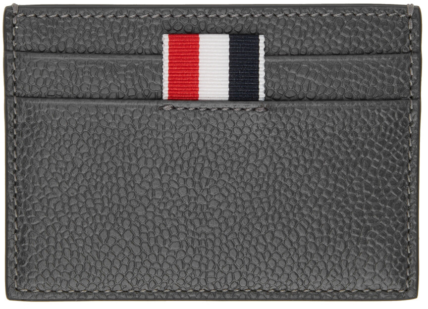 

Серая визитница с монограммой Thom Browne