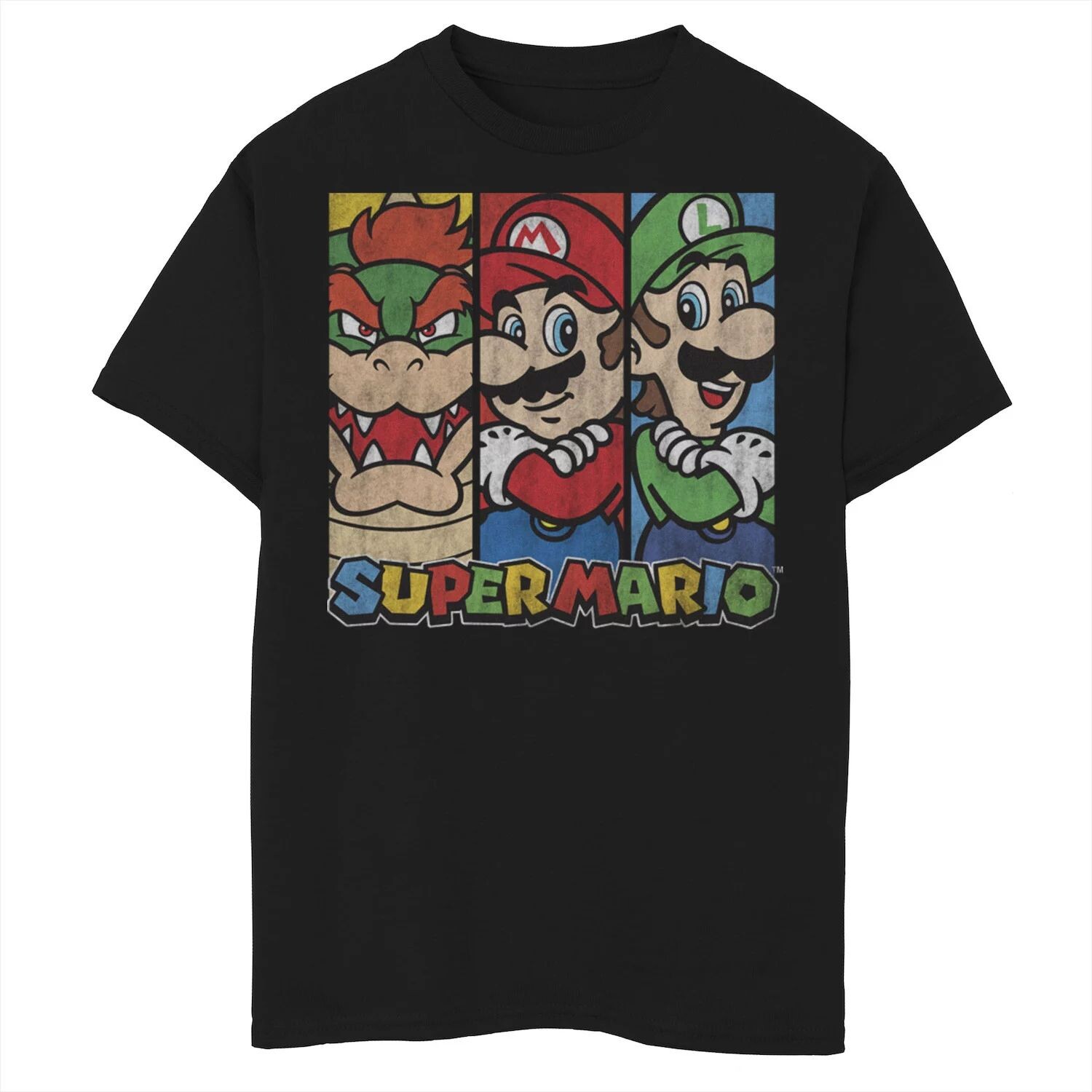 

Футболка с графическим рисунком Super Mario Trio для мальчиков 8–20 лет Licensed Character