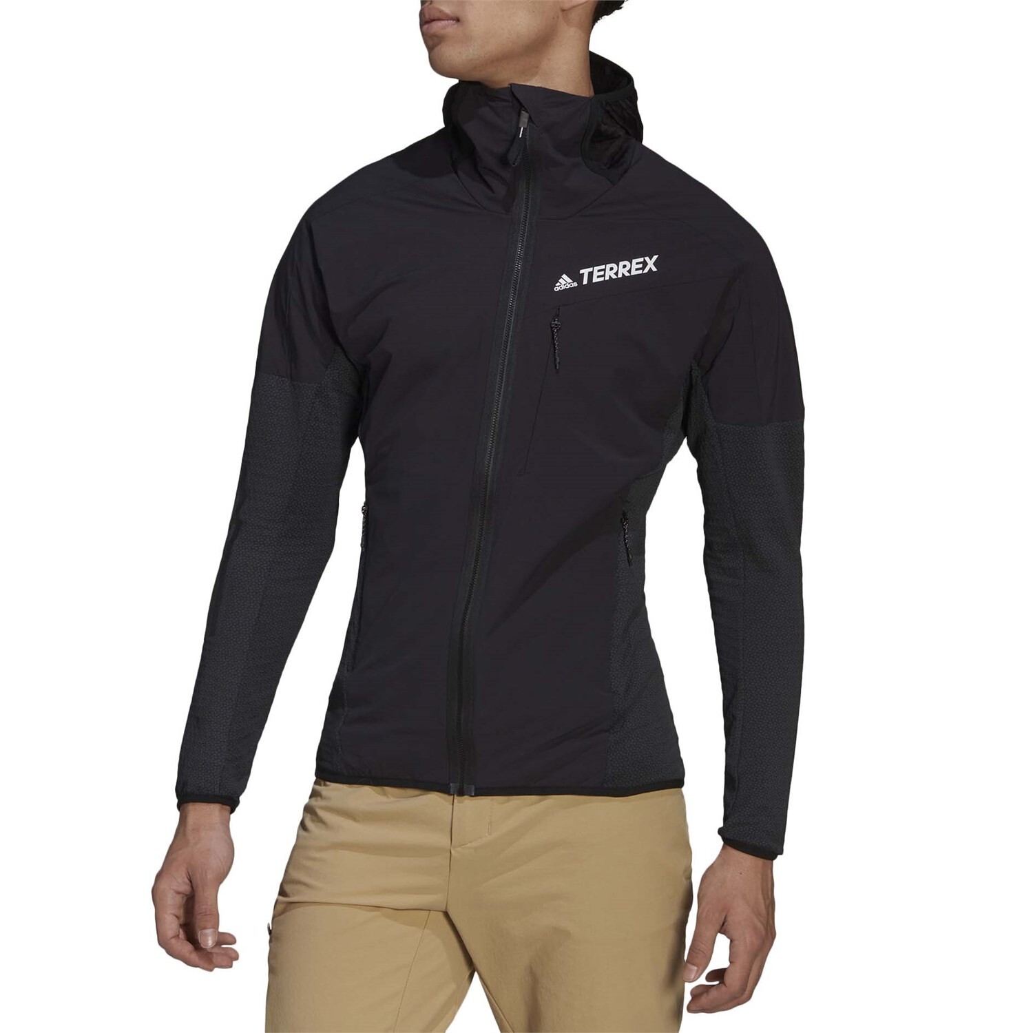 

Куртка Adidas Techrock Fleece Wind с капюшоном, черный
