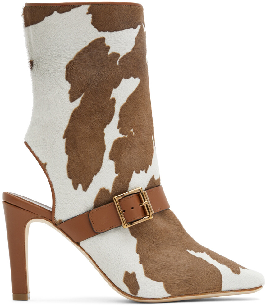 

Коричневые ботильоны Kiona Manolo Blahnik