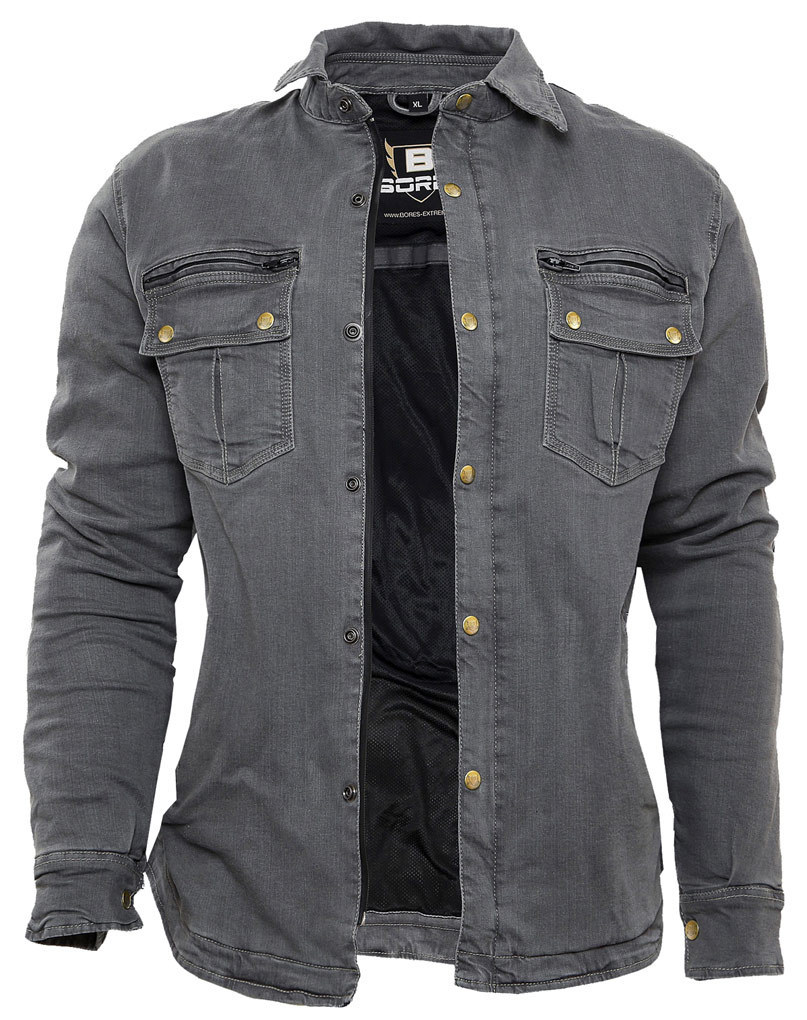 Женская джинсовая рубашка Bores Driver водонепроницаемая, серый джинсовая рубашка zara серый