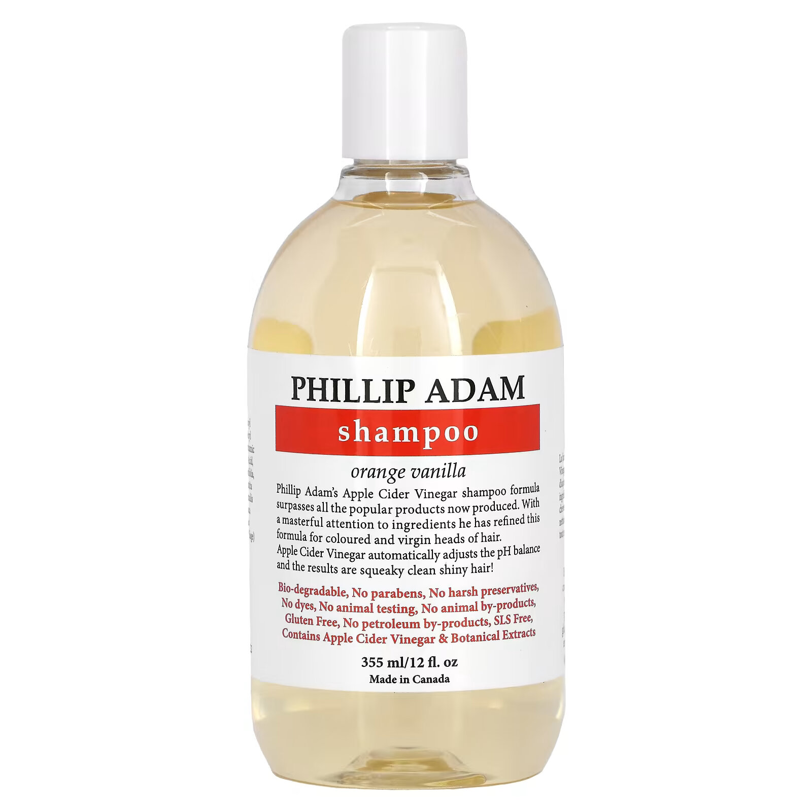 Phillip Adam, шампунь, апельсин и ваниль, 355 мл (12 жидк. унции) phillip adam шампунь с яблочным уксусом 355 мл 12 жидк унций