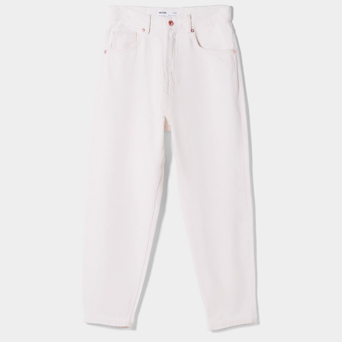 

Джинсы Bershka Loose Fit, кремовый