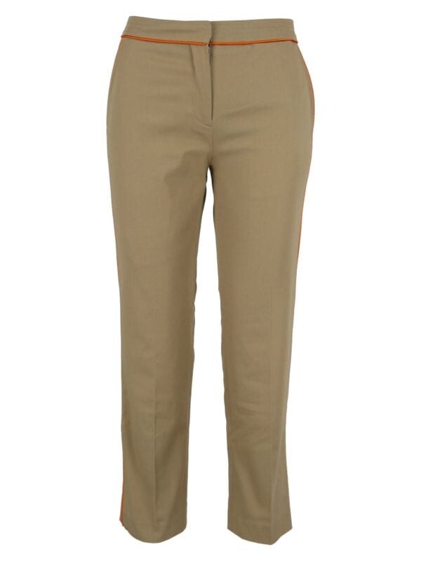

Прямые укороченные брюки Burberry Beige