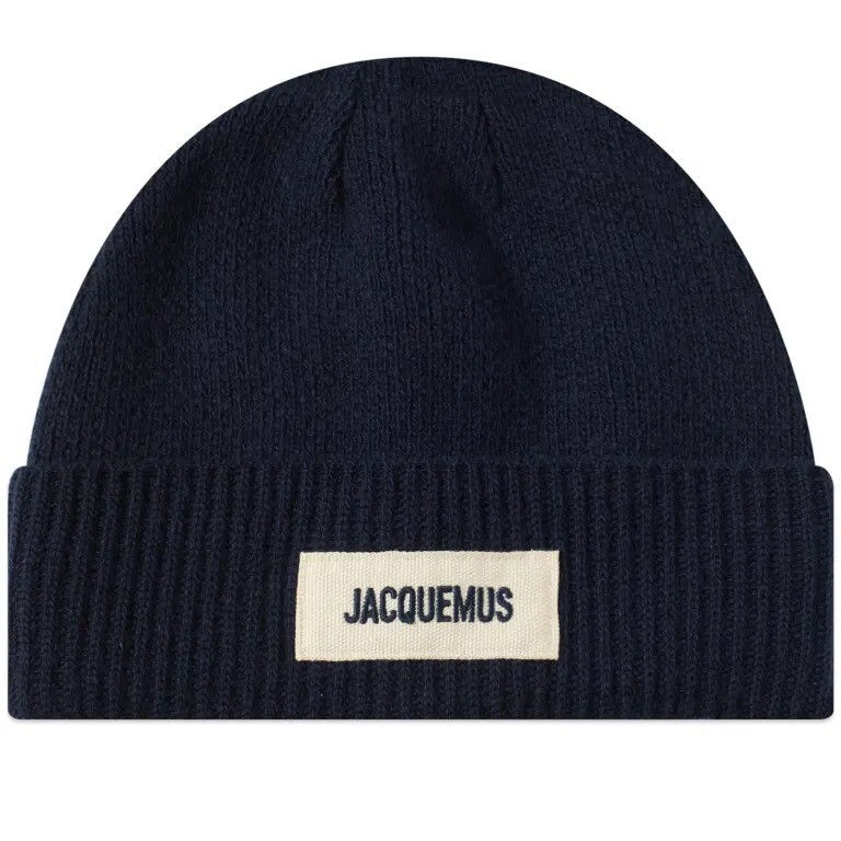 

Шапка Jacquemus Patch Logo, темно-синий