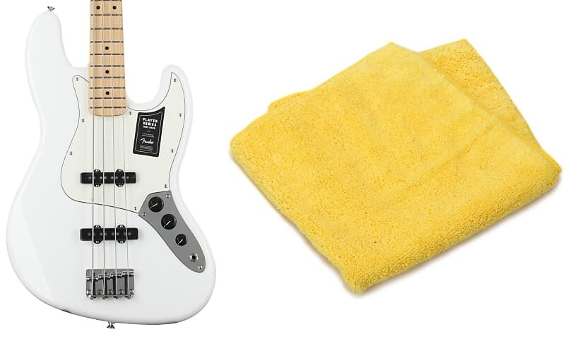 

Fender Player Jazz Bass - полярно-белый с кленовой накладкой на гриф в комплекте с двухсторонней сверхмягкой полировальной салфеткой из микрофибры Fender 0149902515=1 0990524000=1