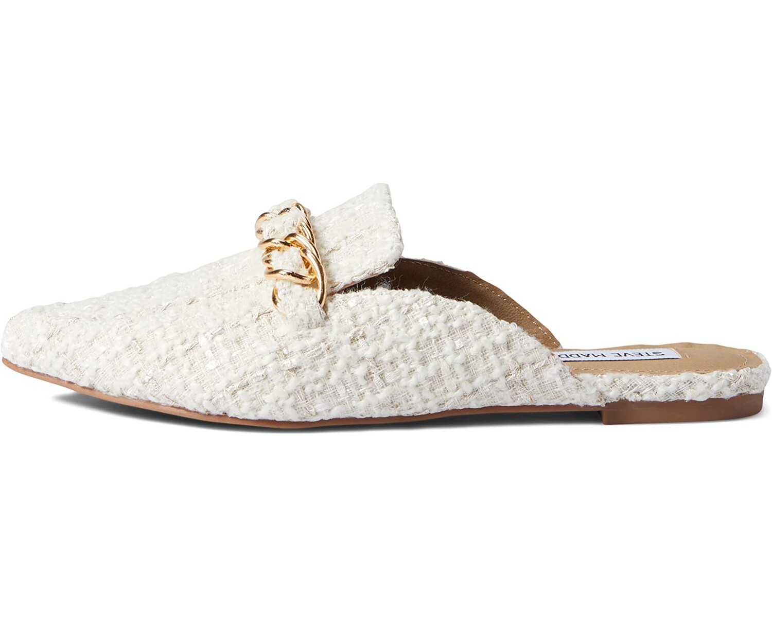 

Лоферы Faine Flat Mule Steve Madden, кость мульти