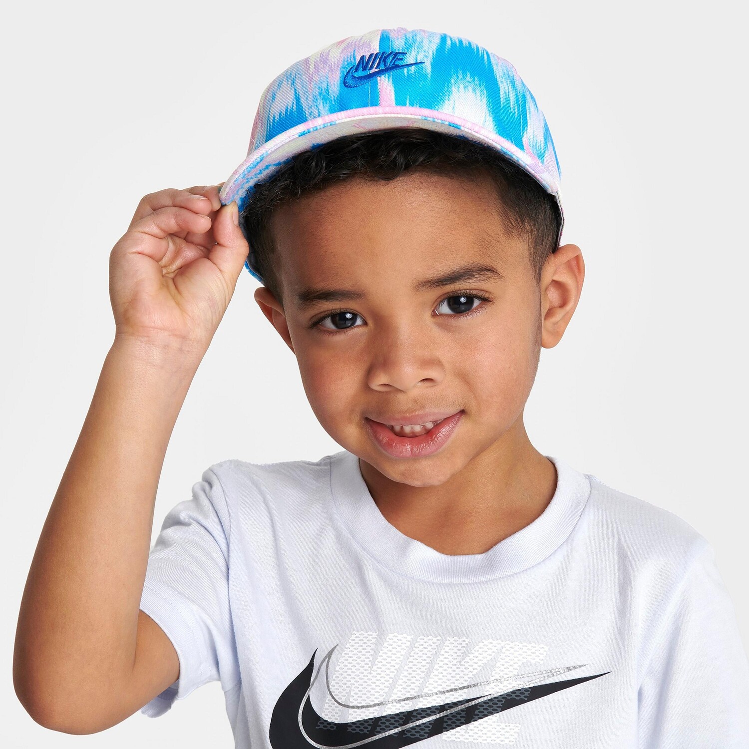 

Детская кепка Nike Futura Tie-Dye Strapback, синий