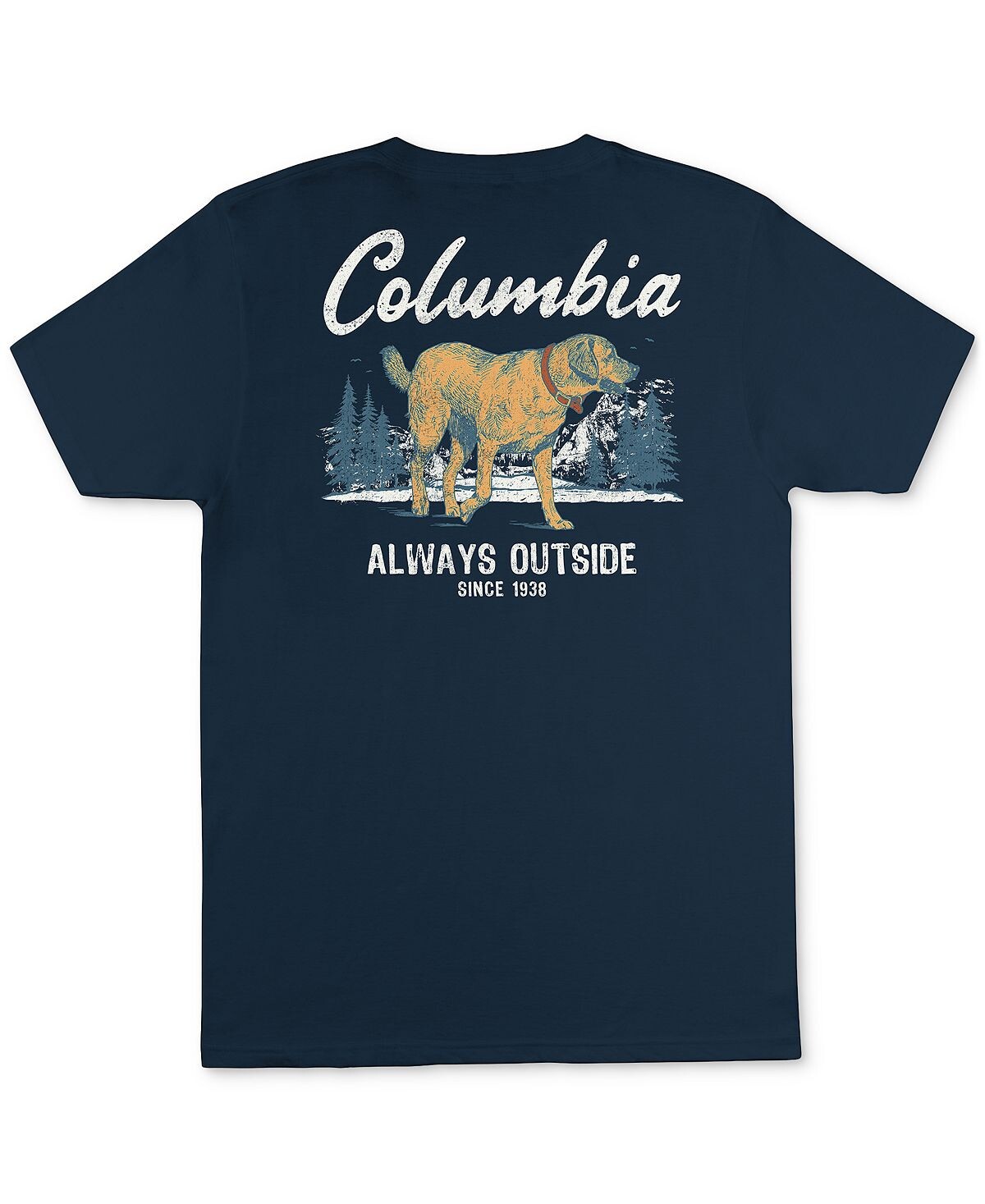 

Мужская футболка с рисунком always outside Columbia, мульти