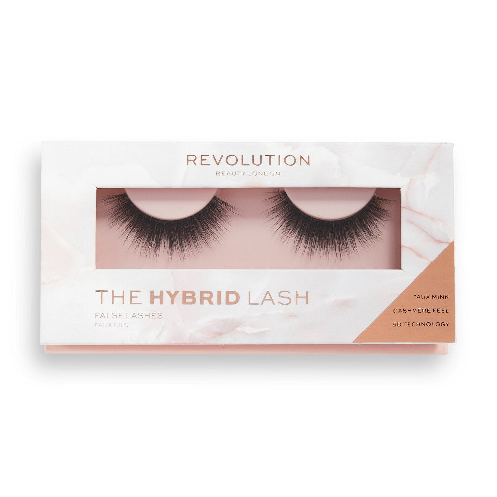 Makeup Revolution Пара накладных ресниц Hybrid Lash False Lashes 5D на полоске