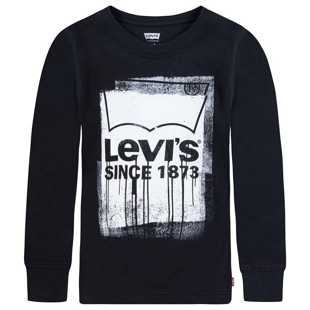 

Футболка Levi´s Wet Paint Kids Long Sleeve Round Neck, черный