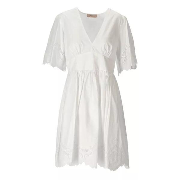 

Платье dress with sangallo embroidery Twin-Set, белый