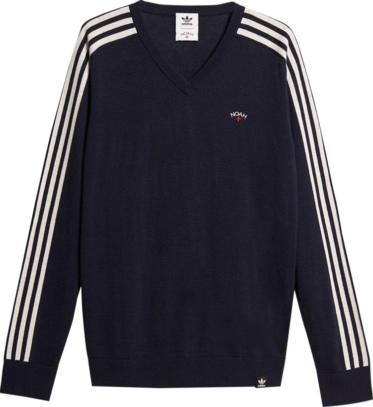 

Свитер adidas x Noah V-Neck Sweater 'Legend Ink', синий