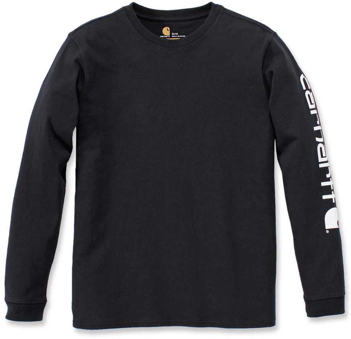 Рубашка с длинным рукавом женская Carhartt Workwear Logo, черный рубашка с длинным рукавом carhartt workwear pocket черный