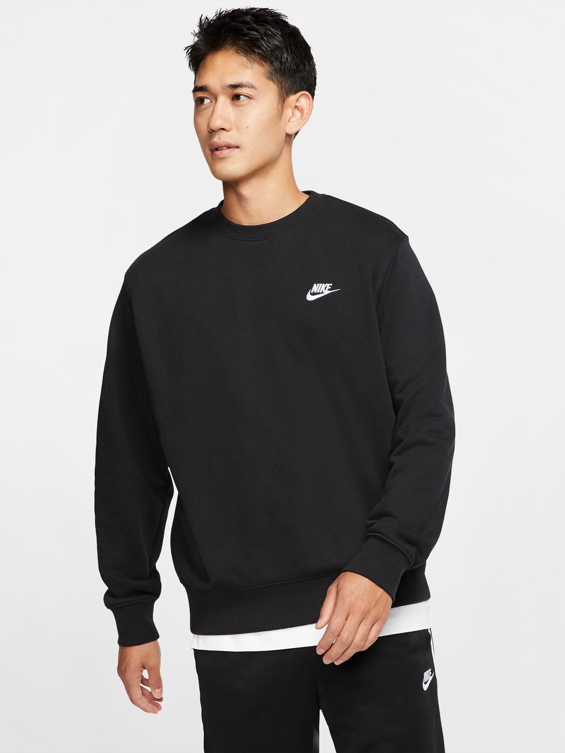 

Блуза Nike M CLUB CRW FT, черный