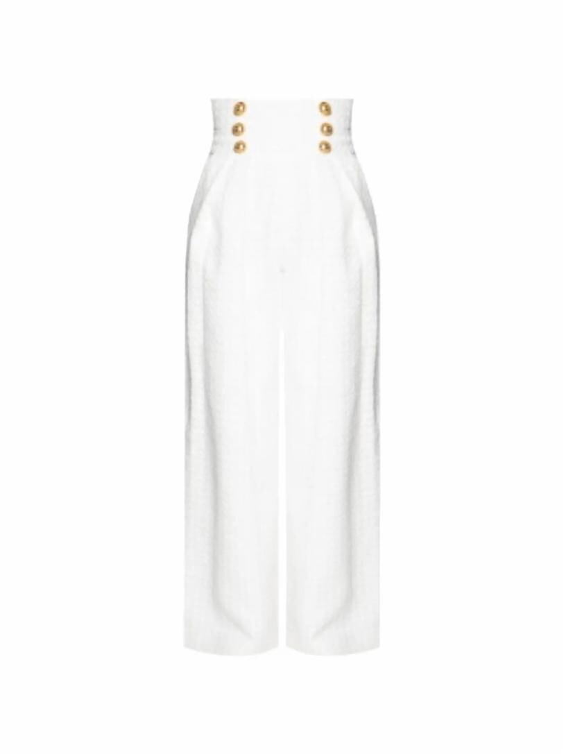 

Широкие брюки Balmain, Белый