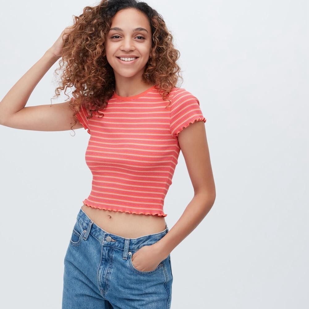 

Футболка хлопковая Uniqlo, розовый